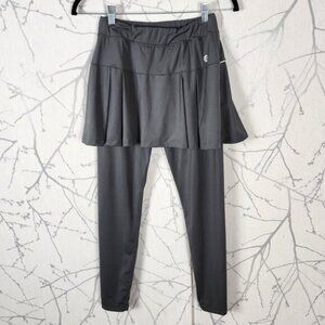 Hugo Athleisure Gray Stretch Knit Skirted Leggings